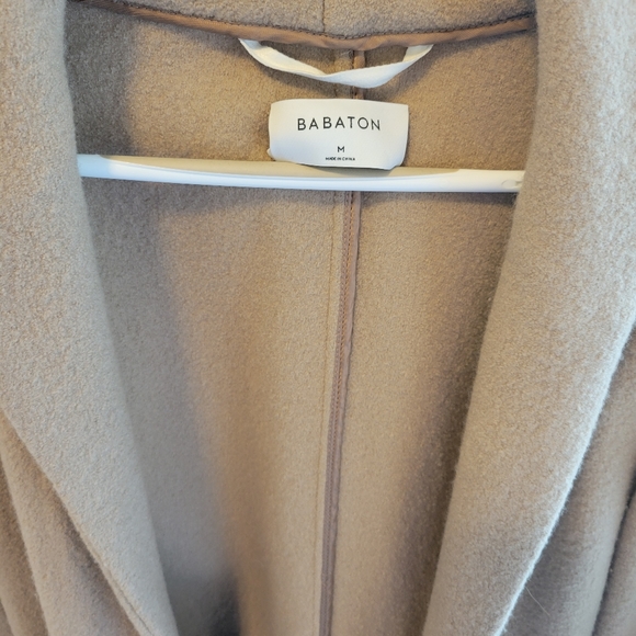 Babaton wool camel long jacket - Picture 3 of 3